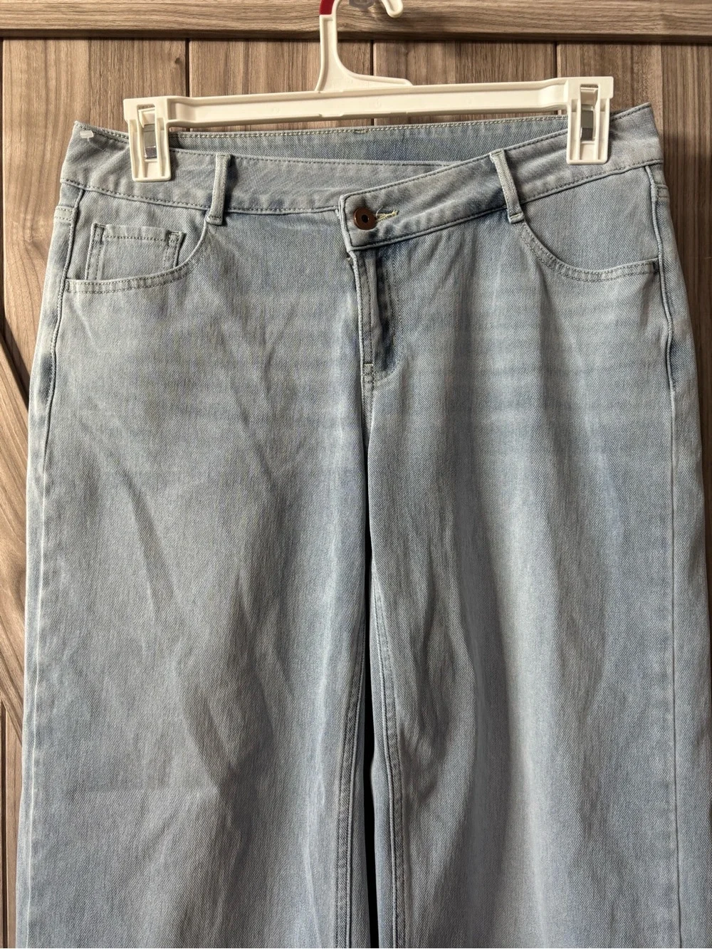 HALARA Light Blue Wide-Leg High-Rise Jeans